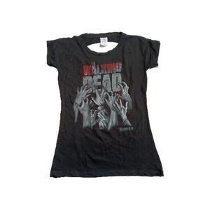The Walking Dead Womens TShirt XL Hands Blood Black Logo Sexy Rock N Roll NWT